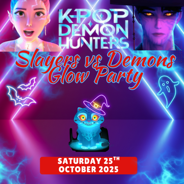 K-Pop Demon Hunters "Slayers Vs Demons Halloween Glow Party"